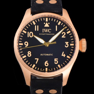 SA급 아이더블유씨 남성용 빅 파일럿 워치 IW329703 브론즈 스핏파이어 43mm 오토매틱 9015 타입 가죽줄 블랙 다이얼 iwc39265 xx