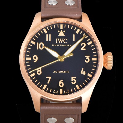 SA급 아이더블유씨 남성용 빅 파일럿 워치 IW329703 브론즈 스핏파이어 43mm 오토매틱 9015 타입 러버스트랩 블랙다이얼 iwc39266 xx