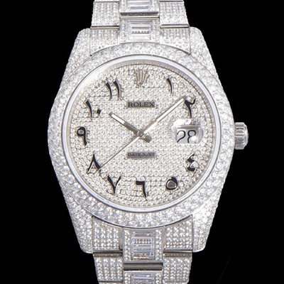 SA급 로렉스 남성용 수제공정형 다이아 튜닝 데이져스트 오토매틱 ETA 2824-2 41mm 보석다이얼 rol64262 xx