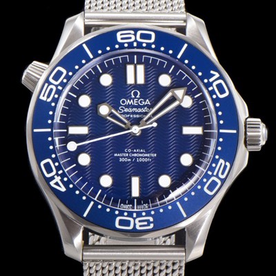SA급 오메가남성용 씨마스터 다이버 300M 210.30.42.20.03.002 코‑액시얼 마스터 크로노미터 42mm 오토매틱 블루 다이얼 OMG24495 xx