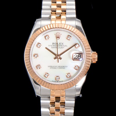 SA급 로렉스 여성용 데이져스트 오이스터 31mm 레이디 오토매틱  18K 로즈골드 투톤콤비 5열 브레이슬릿 메탈줄 화이트 자게다이얼 rol32590 xx