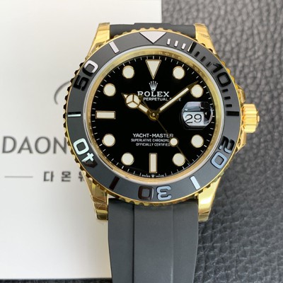 SA급 로렉스 남성용 신형 요트마스터 m226658-0001 18K 옐로우골드 42mm 오토매틱 Cal.3235 타입 블랙 다이얼 rol12359 xx