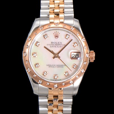 SA급 로렉스 여성용 데이져스트 오이스터 31mm 레이디 오토매틱  18K 로즈골드 투톤콤비 5열 브레이슬릿 메탈줄 화이트 자게다이얼 rol73045 xx