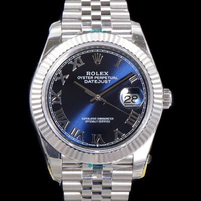 SA급 로렉스 남성용 904L스틸!! 2022신형 데이저스트 41mm II m126334 블루 다이얼 로마 인덱스 스틸 브레이슬릿 신형 Cal.3235 오토매틱 무브먼트 ROL06135 xx