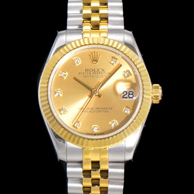 SA급 로렉스 여성용 데이져스트 오이스터 31mm 레이디 오토매틱  18K 옐루골드 투톤콤비 5열 브레이슬릿 메탈줄 골드다이얼 rol25367 xx