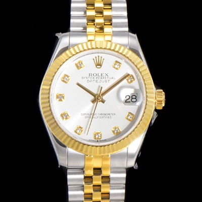 SA급 로렉스 여성용 데이져스트 오이스터 31mm 레이디 오토매틱  18K 옐루골드 투톤콤비 5열 브레이슬릿 메탈줄 화이트다이얼 rol59024 xx