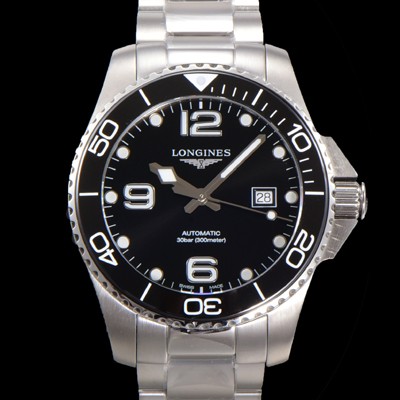 SA급 론진 남성용 하이드로콘퀘스트 L3.781.4.56.6 세라믹 베젤 41mm 블랙 다이얼 L888 오토매틱 무브먼트  lon2917 xx