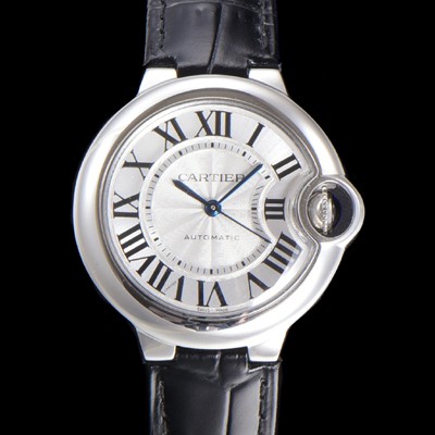 SA급 까르띠에 여성용 신상 발롱블루 W6920085 가죽줄 화이트 다이얼 33mm 오토매틱 무브먼트 CAR0147 xx