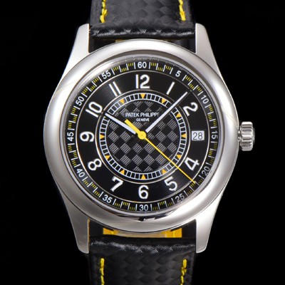 SA급 파택필립 남성용 칼라트라바 Ref.6007G-011 오토매틱 Cal.324 타입 40mm 가죽줄 블랙다이얼 pat78244 xx