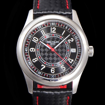 SA급 파택필립 남성용 칼라트라바 Ref.6007G-010 오토매틱 Cal.324 타입 40mm 가죽줄 블랙다이얼 pat78245 xx