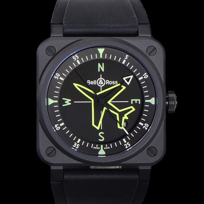 SA급 벨엔로즈 남성용 BR03A 오토매틱 2892타입 42mm 세라믹 우레탄줄 블랙 다이얼 bel4106 xx