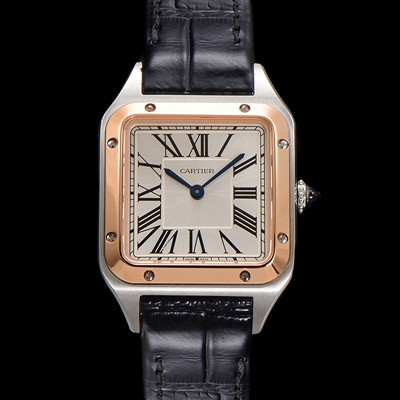 SA급 까르띠에 여성용 산토스 W2SA0012 쿼츠 38mm S 사이즈 18K 로즈골드 화이트 다이얼 car69328 xx