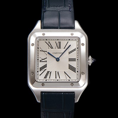 SA급 까르띠에 남성용 산토스 WGSA0021 쿼츠 46.6mm L 사이즈 쿼츠 화이트 다이얼 car69323 xx