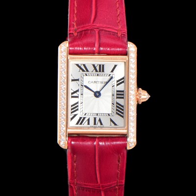 SA급 까르띠에 여성용 탱크 WJTA0010 쥬얼 다이아몬드 베젤 화이트 실버 썬더스트 다이얼 쿼츠 무브먼트 car69350 xx