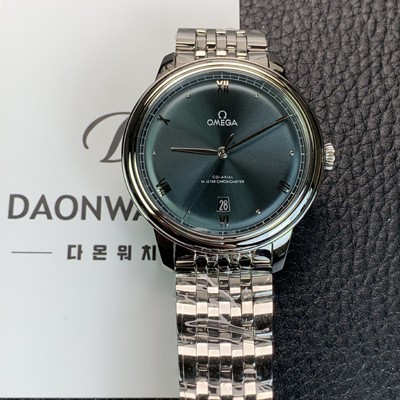 SA급 오메가 남성용 드빌 프레스티지 434.10.40.20.10.001 오토매틱 Cal.8800타입 40mm 메탈줄 그린 다이얼 omg20210 xx
