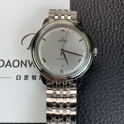 SA급 오메가 남성용 드빌 프레스티지 434.10.40.20.06.001 오토매틱 Cal.8800타입 40mm 메탈줄 그레이 다이얼 omg20211 xx