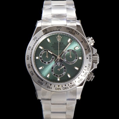 SA급 로렉스 남성용 코스모그래프 데이토나 40mm 크로노그래프 7750 오토매틱 무브먼트 그린 다이얼 rol5339 xx