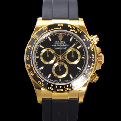SA급 로렉스 남성용 코스모그래프 데이토나 m126518ln-0008 세라믹 베젤 18K 옐로우골드 40mm 크로노그래프 7750 오토매틱 무브먼트 블랙 다이얼 rol5330 xx