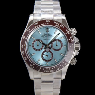 SA급 로렉스 남성용 코스모그래프 데이토나 플래티넘 m126506-0001 세라믹 베젤 40mm 크로노그래프 7750 오토매틱 무브먼트 아이스 블루 다이얼 rol5320 xx
