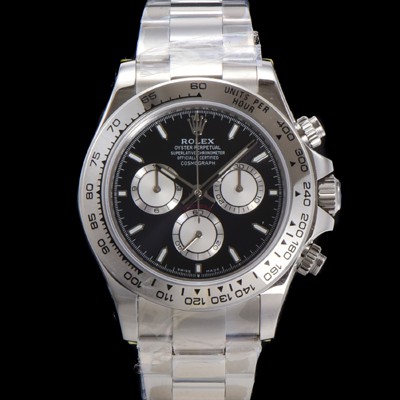 SA급 로렉스 남성용 코스모그래프 데이토나 m126509-0001 40mm 크로노그래프 7750 오토매틱 무브먼트 블랙 다이얼 rol5342 xx