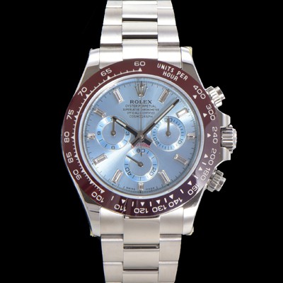 SA급 로렉스 남성용 코스모그래프 데이토나 플래티넘 m116506-0002 세라믹 베젤 40mm 크로노그래프 7750 오토매틱 무브먼트 아이스 블루 다이얼 rol5322 xx