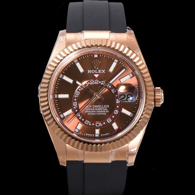 SA급 로렉스 남성용 스카이더웰러 m336235-0002 18K 로즈골드 42mm 오토매틱 Cal.9002 타입 우레탄줄 초콜렛 다이얼 rol5312 xx