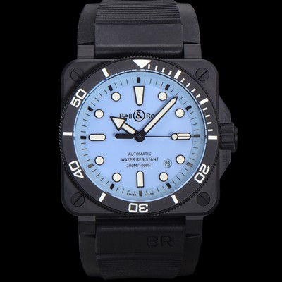 SA급 벨엔로즈 남성용 인스트루먼트03 BR03A-D-LM-CESRB 오토매틱 2892타입 42mm 세라믹 우레탄줄 블루 다이얼 bel4108 xx