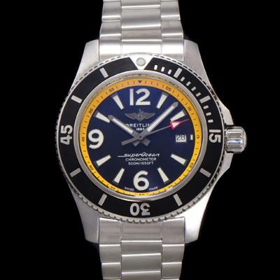 SA급 브라이틀링 남성용 슈퍼오션 A17366D71B1S1 오토매틱 2824타입 42mm 메탈줄 블랙 다이얼 bre6044 xx