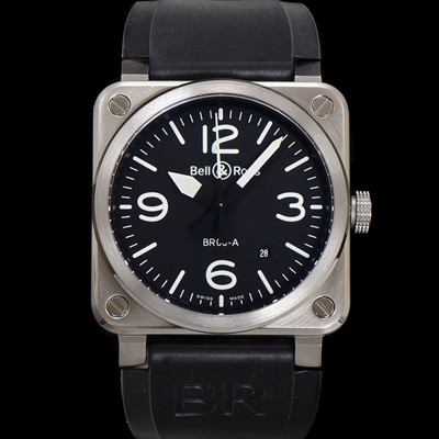 SA급 벨엔로즈 남성용 인스트루먼트03 BR03A-D-BL-STSRB 오토매틱 9015타입 42mm 우레탄줄 블랙 다이얼 bel4113 xx