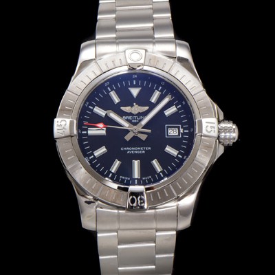 SA급 브라이틀링 남성용 어벤져 A17318101B1A1 오토매틱 2824타입 44mm 메탈줄 블랙 다이얼 bre6052 xx