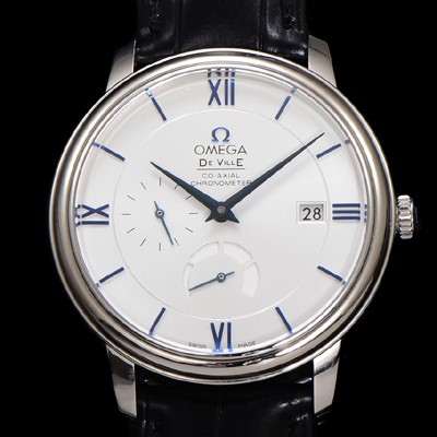 SA급 오메가 남성용 드빌 424.53.40.21.04.001 프레스티지 코-액시얼 39.5mm 오토매틱 Cal.2627 타입 화이트 다이얼 omg0173 xx