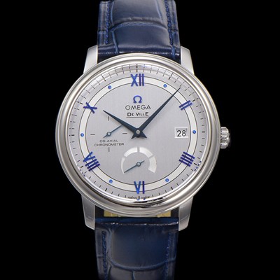 SA급 오메가 남성용 드빌 424.13.40.21.02.003 프레스티지 코-액시얼 39.5mm 오토매틱 Cal.2627 타입 빈티지 실버 다이얼 omg0165 xx