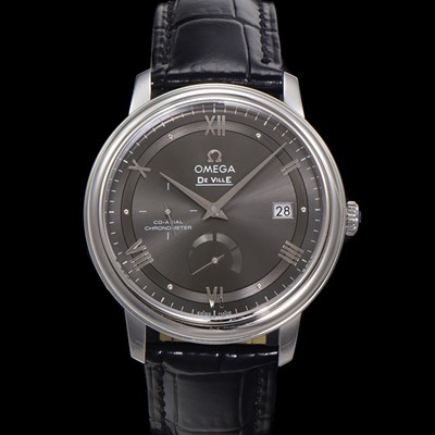 SA급 오메가 남성용 드빌 424.13.40.21.06.001 프레스티지 코-액시얼 39.5mm 오토매틱 Cal.2627 타입 빈티지 그레이 다이얼 omg0171 xx