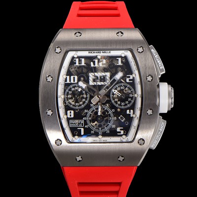 SA급 리차드밀레 남성용 RM11-FM 티타늄 케이스/스텐레스 스틸 베젤 크로노그래프 50mm 오토매틱 무브먼트 스켈레톤 다이얼 ric0250 xx