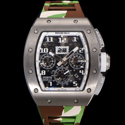 SA급 리차드밀레 남성용 RM11-FM 티타늄 케이스/스텐레스 스틸 베젤 크로노그래프 50mm 오토매틱 무브먼트 스켈레톤 다이얼 ric0252 xx