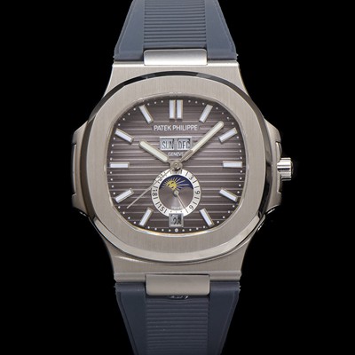 SA급 파텍필립 남성용 노틸러스 5726/1A-001 오토매틱 Cal.324 타입 40.5mm 우레탄줄 그레이 다이얼 pat2219 xx