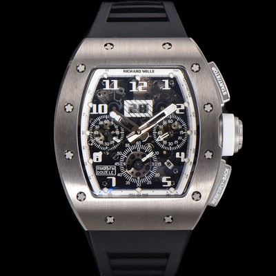 SA급 리차드밀레 남성용 RM11-FM 티타늄 케이스/스텐레스 스틸 베젤 크로노그래프 50mm 오토매틱 무브먼트 스켈레톤 다이얼 ric0254 xx