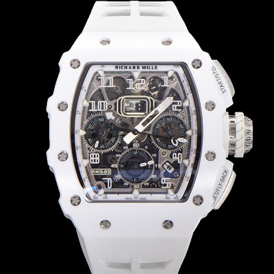 SA급 리차드밀레 남성용 RM11-03 티타늄 케이스/블랙 PVD코딩 베젤 크로노그래프 50mm 오토매틱 무브먼트 스켈레톤 다이얼 ric0257 xx