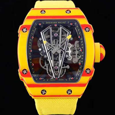 SA급 리차드밀레 남성용 RM27-03 투어빌론 포지드 카본 47mm 투르비용 무브먼트 스켈레톤 다이얼 ric0276 xx