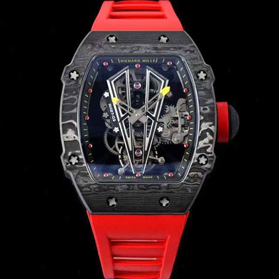 SA급 리차드밀레 남성용 RM27-03 투어빌론 포지드 카본 47mm 투르비용 무브먼트 스켈레톤 다이얼 ric0281 xx