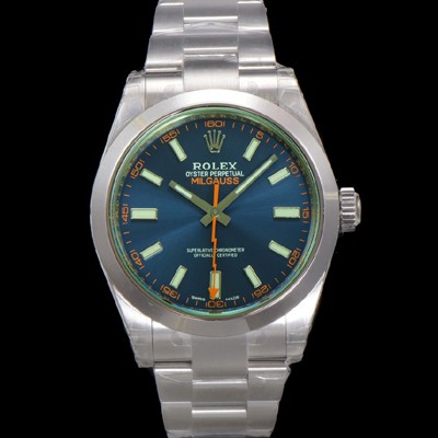 SA급 로렉스 남성용 New 밀가우스 m116400gv-0002 오이스터 퍼페추얼 40mm 오토매틱 Cal.3131 무브먼트 그린코팅 블루 다이얼 rol5390 xx