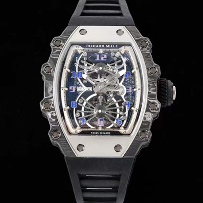 SA급 리차드밀레 남성용 RM21-02 투어빌론 포지드 카본 51mm 투르비용 무브먼트 스켈레톤 다이얼 ric0302 xx