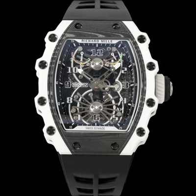SA급 리차드밀레 남성용 RM21-02 투어빌론 포지드 카본 51mm 투르비용 무브먼트 스켈레톤 다이얼 ric0285 xx