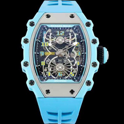 SA급 리차드밀레 남성용 RM21-02 투어빌론 포지드 카본 51mm 투르비용 무브먼트 스켈레톤 다이얼 ric0304 xx