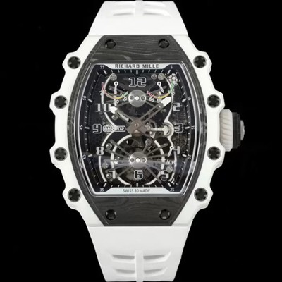 SA급 리차드밀레 남성용 RM21-02 투어빌론 포지드 카본 51mm 투르비용 무브먼트 스켈레톤 다이얼 ric0296 xx