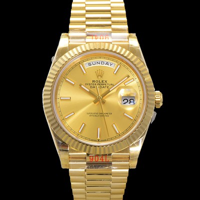 SA급 로렉스 남성용 New 데이데이트 m228238-0003 무게187g 18K 옐로우골드 40mm 오토매틱 Cal.2836-2 타입 샴페인 다이얼 rol5396 xx