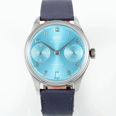 SA급 아이더블유씨 남성용 포루투기즈 IW501708 세븐데이즈 42mm 오토매틱 무브먼트 라이트 블루 다이얼 iwc4103 xx