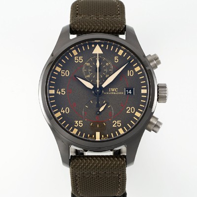 SA급 아이더블유씨 남성용 파일럿 워치 IW389002 미라마 크로노그래프 44mm 오토매틱 무브먼트 그레이 다이얼 iwc4095 xx