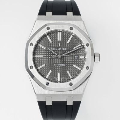 SA급 오데마피게 남성용 15400ST.OO.1220ST.04 로얄오크 41mm 오토매틱 Cal.3120무브먼트 그레이 와플 다이얼 aud6531 xx