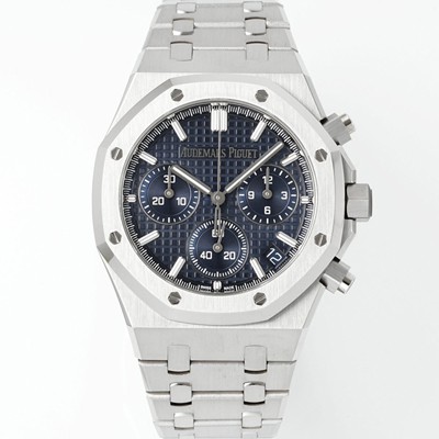 SA급 오데마피게 남성용 로얄오크 26240ST.OO.1320ST.05 크로노그래프 41mm 오토매틱 Cal.4401 무브먼트 블루 와플 다이얼 aud6552 xx